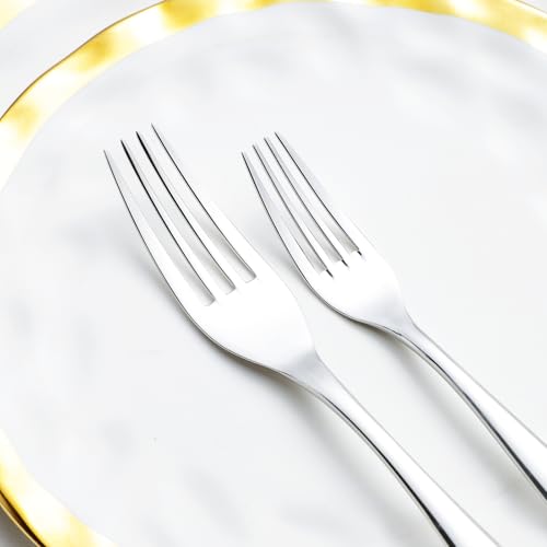 Silverware Set with Steak Knives (Mirror silver with Steak Knives)