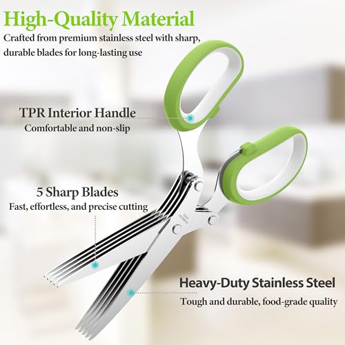 2026 Upgraded Herb Scissors (Green)