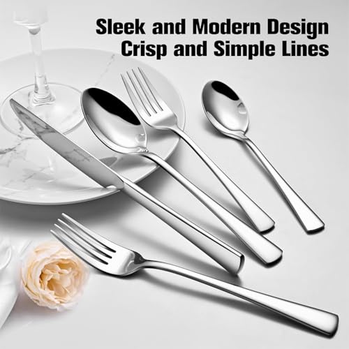 18 10 Flatware set for 12 (Silver / 60-Piece)