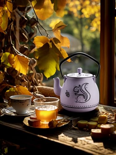 Teapot with Removable Infuser (1 Quarts / Purple Squirrel)