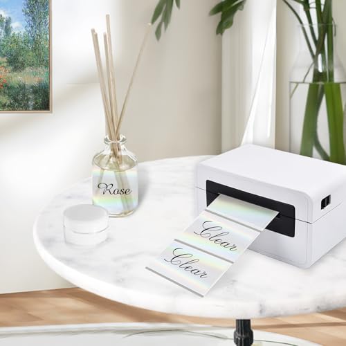 3x2 Inch Transparent Holographic Thermal Labels Stickers (Holographic Transparent / 2*3 inch)