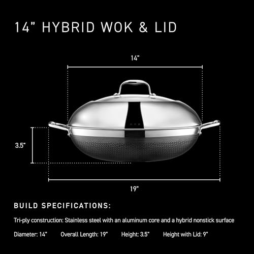 14" Hybrid Nonstick Wok & Lid (14-Inch / Wok with Lid)