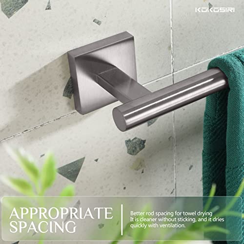 Towel Holder Bathroom Accessory Towel Bar for Bath Kitchen Necklace Holder 32 Inch Brushed Nickel Stainless Steel B4005BR (Brushed Nickel / 32-Inch)