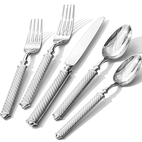 Silverware Set for 8 (40-Piece / Silver)