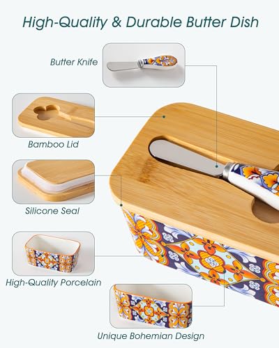 6.5" Butter Dish with Lid