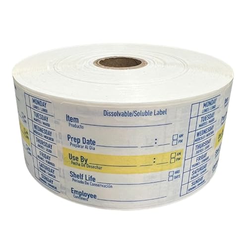 2x3 Dissolvable Food Labels