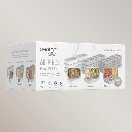 Prep 60 Piece Meal Prep Kit (White Stone)