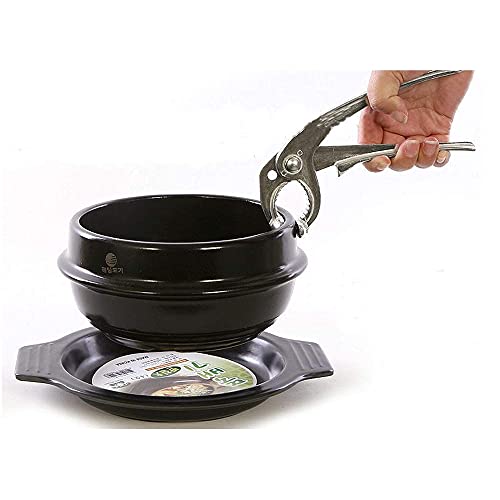 Aluminum Hot Pot Tongs Holder For Korean Stone Ceramic Bibimbap Bowl
