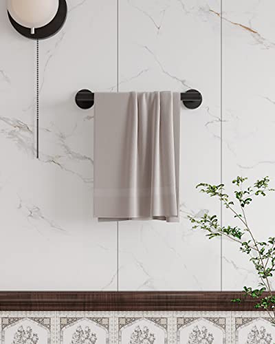 12 Inches Matte Black Towel Bar for Bathroom Kitchen Hand Towel Holder Dish Cloths Hanger SUS304 Stainless Steel RUSTPROOF Wall Mount (Matte Black / 10 inch(Center to Center))