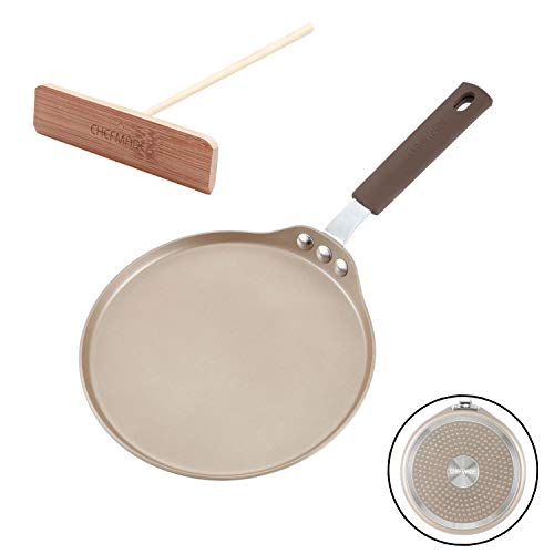 Crepe Pan with Bamboo Spreader (8" Aluminum)