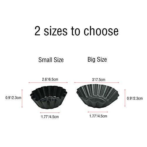 12 Pack Egg Tart Pan (bigger 3")