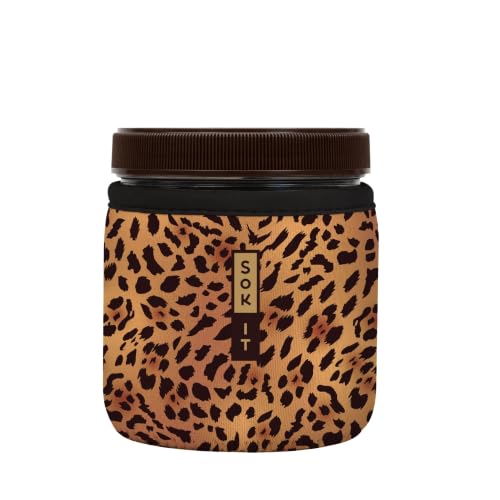 IceCreamSok Insulated Neoprene Cover (Classic Leopard / Fits Talenti 16oz Pints)