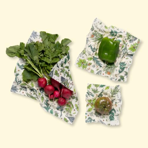 Beeswax Food Wraps (Herb Garden / Small, Medium, Large)