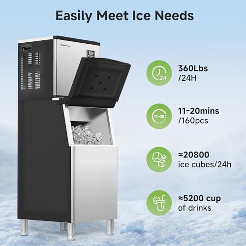 Industrial Commercial Ice Maker (360LBS/24H)