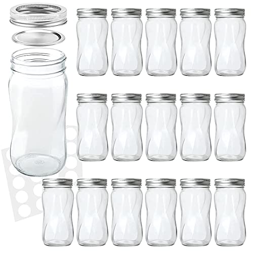 16oz Regular Mouth Mason Jars (16 PACK)