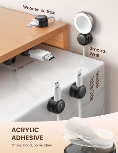 6 Pack Rotatable Cord Organizer (6 Count)