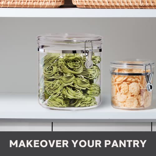 Jumbo Clear Canister with Clamp Lid (150-Fluid Ounce / Canister)