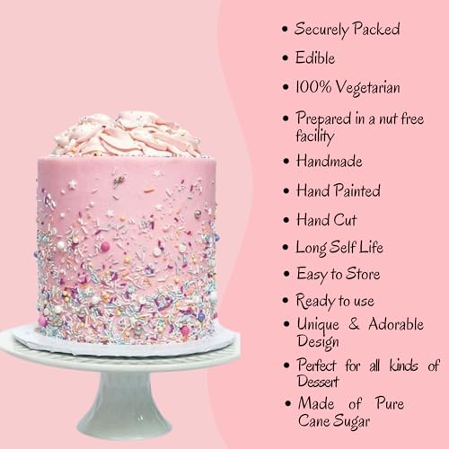 Rose Gold Edible Cake Sprinkles Mix