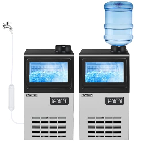 90LBS 24H Ice Maker Machine with 2 Water Inlets (90LB)