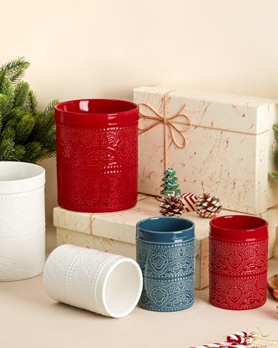Kitchen Utensil Holder (2Pcs Christmas Red)