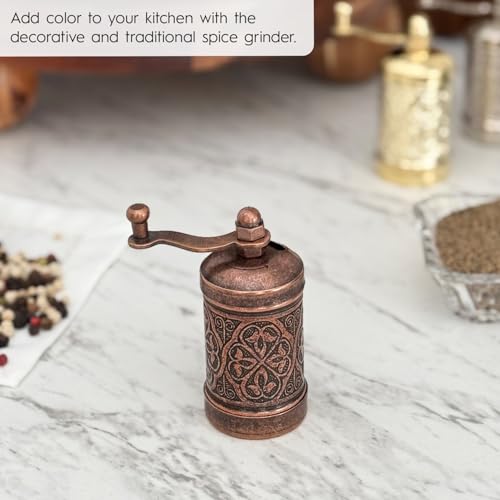 Decorative Handmade Black Pepper Grinder (Bronze)