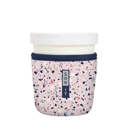 IceCreamSok Insulated Neoprene Cover (Pink Terrazzo / Fits Tapered Pints)