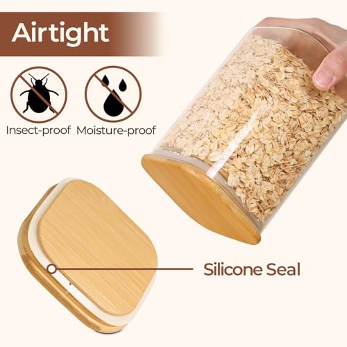 Glass Storage Containers with Lids 1.9 Qt (3 Count)