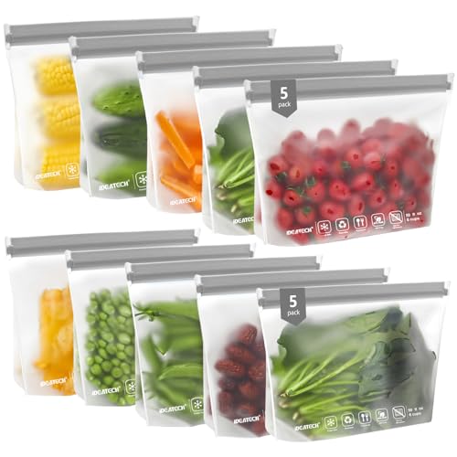 Quart Freezer Bags (Grey)
