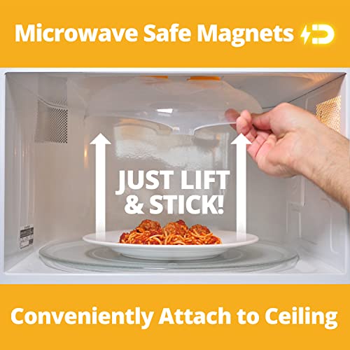 Magnetic Microwave Splatter Cover for Food (Orange)