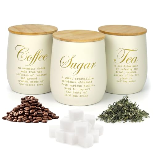 Coffee Tea Sugar Container Set of 3 (CLS-Coffee-3)
