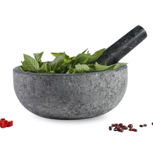 Natural Granite Mortar and Pestle Set