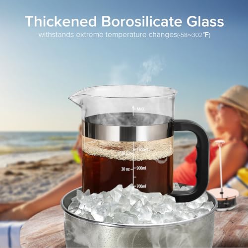 French Press Coffee Maker 51oz (New Style Sliver / 51oz)