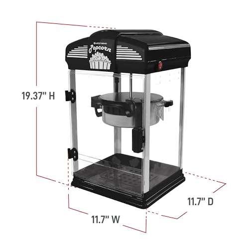 Stir Crazy Movie Theater Popcorn Popper (Black)