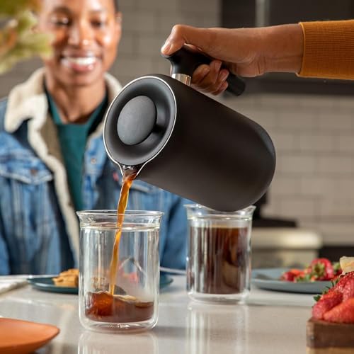 Clara Insulated Coffee Maker with Enhanced Filtration System (Matte Black)