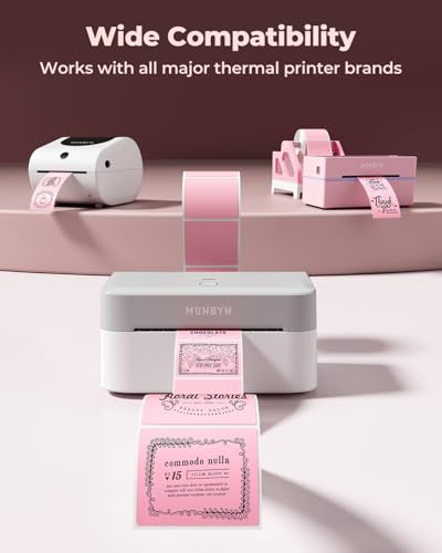 2x2 Thermal Labels (Pink / 2x2")