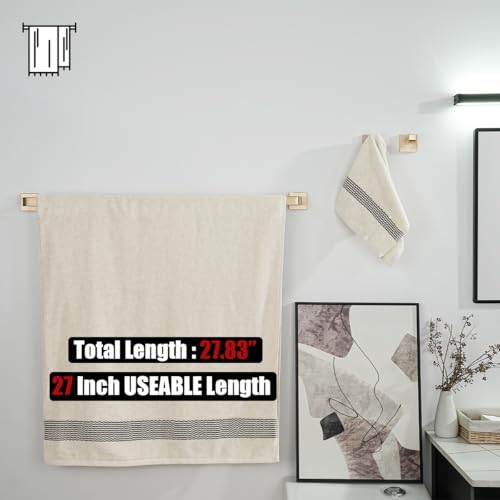 Champagne Bronze Bath Towel Bar (29.41 Inch / Champagne Bronze)