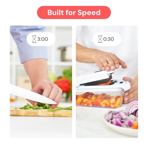 Pro Original Vegetable Chopper & Spiralizer (White / 4 in 1)