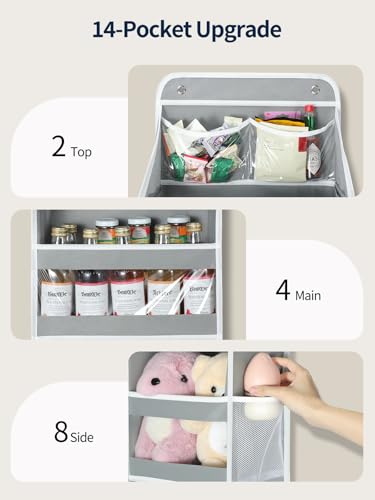 5 Tier Over the Door Organizer (Grey / 5 Tier)