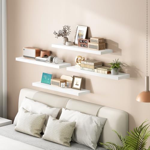 Floating Shelves for Wall (White / 31.5 Inches)
