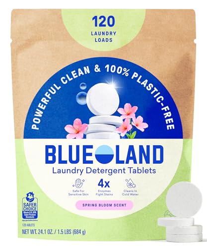 100% Plastic Free Laundry Detergent Tablets (120 Count)