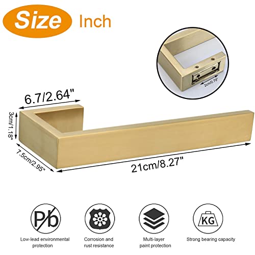 Hand Towel Holder (Gold / 9 In-Rectangular)
