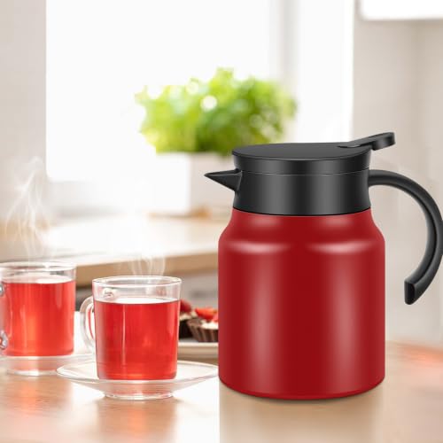 2 PCS 30 OZ Thermal Coffee Carafe (Red / 30 oz)