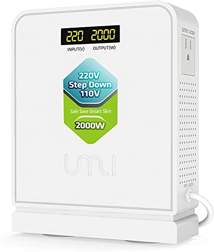 2000W Step Down Voltage 220v to 110v Converter US to Europe Transformer (2000W-220V to 110V)