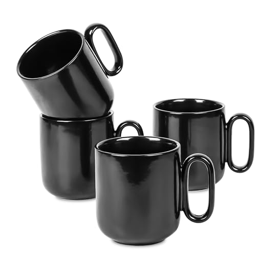 Ceramic Coffee Mug Set (Black)