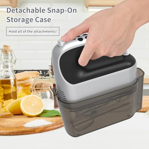 9 Speed Digital Hand Mixer Electric (Silvery Black)