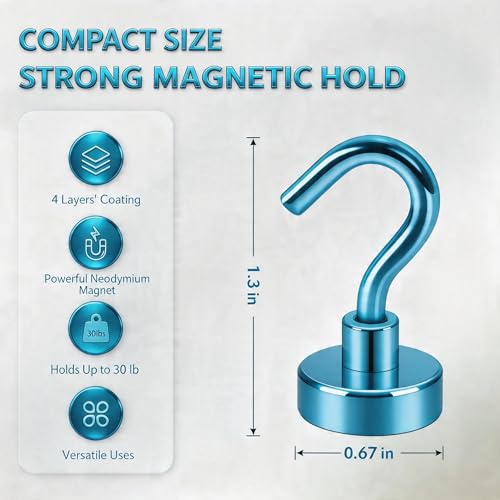 Magnetic Hooks (15 Count)