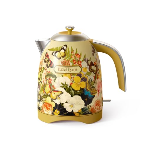 X Eduardo Recife Electric Water Kettle 1.7 Liters (Floral Painted Design)