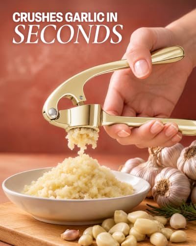 Premium Garlic Press with Soft