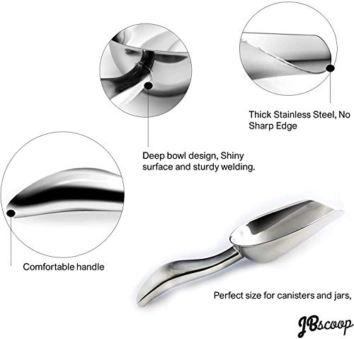 Metal Ice Scoop Stainless Steel