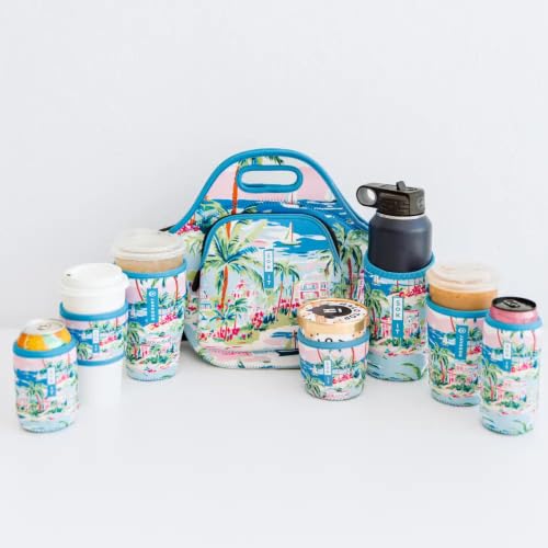 CanSok Sleeve for Beer & Soda Insulated Neoprene Cover (Beachside Bliss / 12oz Can Sleeve)